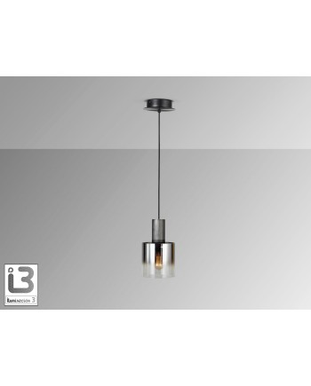 I3-VENIZE- LAMPARA 1L NEGRO-SMOKE