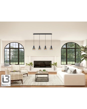 I3-VENIZE- LAMPARA 4L NEGRO-SMOKE