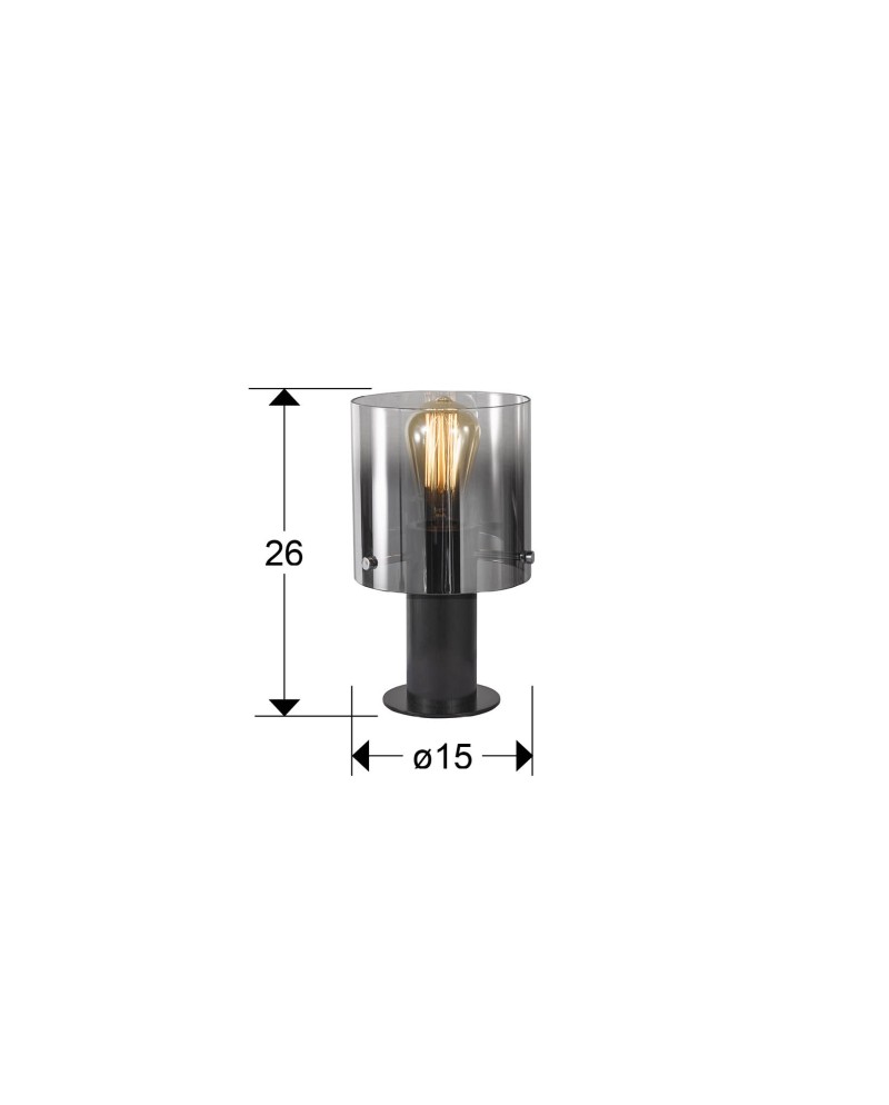 I3-VENIZE- SOBREMESA 1L NEGRO-SMOKE