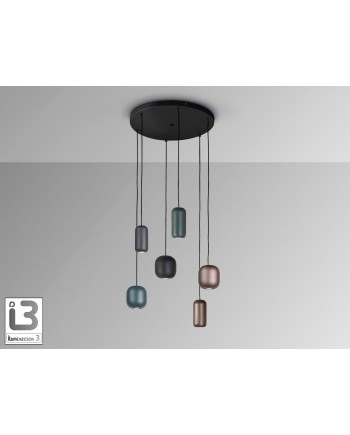 I3-NIMES- LAMPARA 6L NEGRO-COLORES