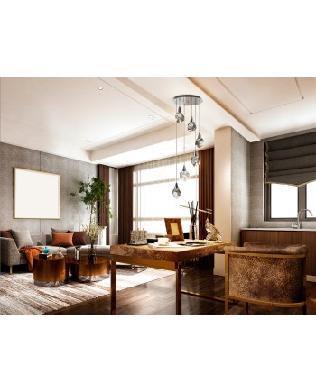 LAMPARA 6L·AQUARIA· CROMO