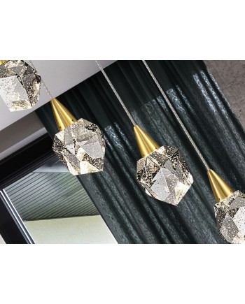 LAMPARA 6L·AQUARIA·ORO MATE