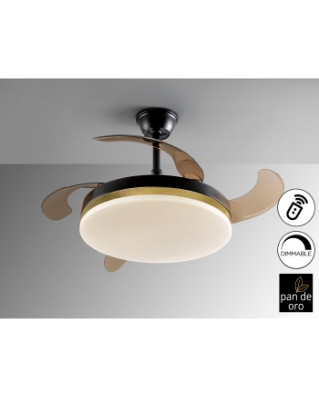 VENTO-VENTILADOR NEGRO-ORO D50/100 DIM