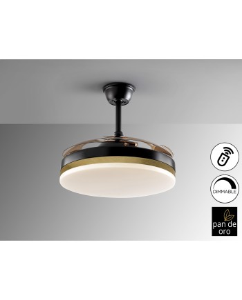 VENTO-VENTILADOR NEGRO-ORO D50/100 DIM