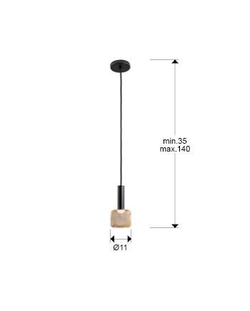 LAMPARA 1L ·SINCRO· NEGRO/ORO