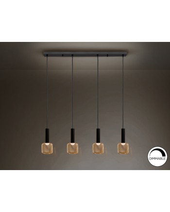 LAMPARA 4L ·SINCRO· NEGRO/ORO