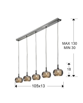 LAMPARA ·ARIAN· 5L DIMABLE