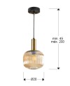 NORMA- LAMP 1L AMBAR D20