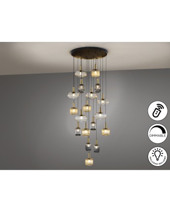 NORMA- LAMP 18L NEGRO-LATON DIM