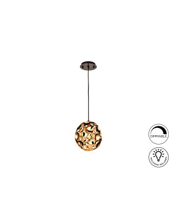 LAMPARA 1L·NARISA·Ø18 ORO ROSA