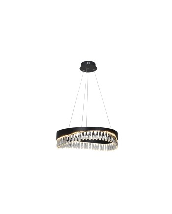 SELENE - LAMP Ø60 NEGRO-CRISTAL