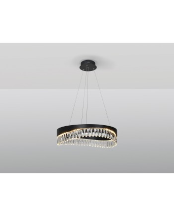 SELENE - LAMP Ø60 NEGRO-CRISTAL