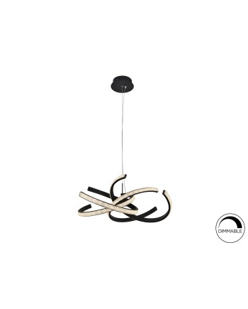 LAMPARA ·RING II· NEGRO 70Ø