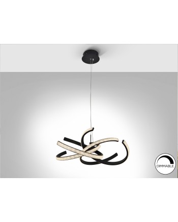 LAMPARA ·RING II· NEGRO 70Ø