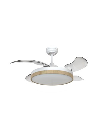 Ventilador Halo Blanco Madera