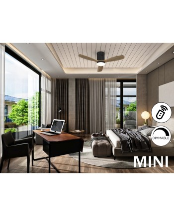 SIROCO MINI-VENTILADOR NEG/NOGAL DIM