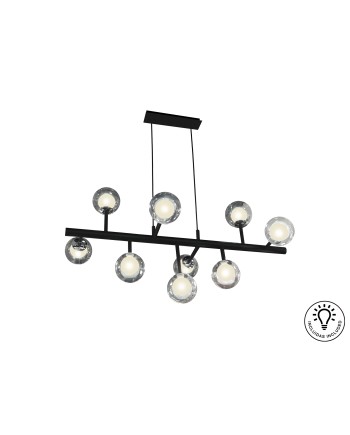 LAMPARA  9L·ALTAIS·NEGRO/CROMO