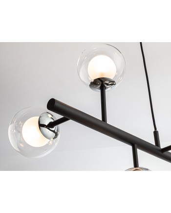 LAMPARA  9L·ALTAIS·NEGRO/CROMO