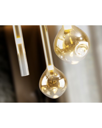 ESSENZA- LAMPARA 9L - NEGRO-DORADO