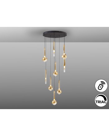 ESSENZA- LAMPARA 9L - NEGRO-DORADO