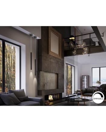 LAMPARA ·VARAS· NEGRO 1L