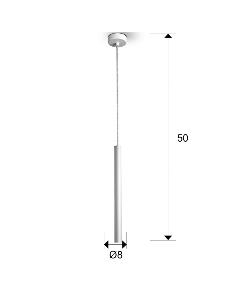 LAMPARA ·VARAS· BLANCO 1L