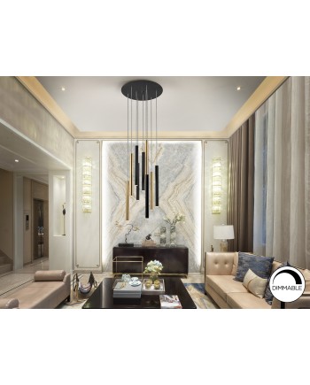 LAMPARA·VARAS·ORO/NEGRO 9L