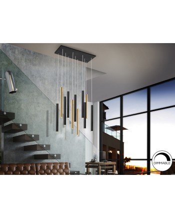 LAMPARA·VARAS·ORO/NEGRO 11L