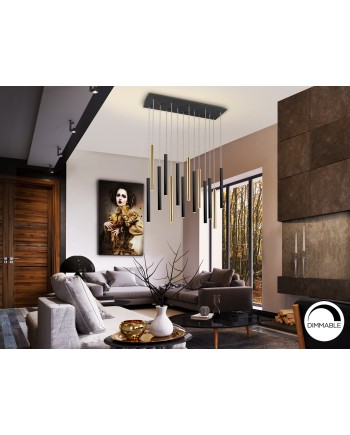 LAMPARA·VARAS·ORO/NEGRO 14L