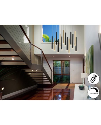 LAMPARA·VARAS·ORO/NEGRO 14L