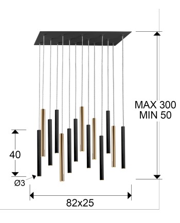 GRAN LAMP·VARAS·ORO/NEGRO 14L