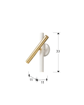 APLIQUE ·VARAS· ORO/BLANCO 3L