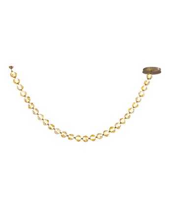 ZARIA II -LAMPARA 29L- BRONCE/AMBAR DIM