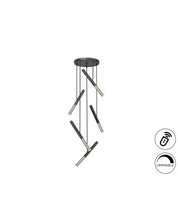 EDNA-LAMPARA 5L NEGRO-ORO DIM