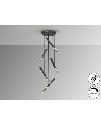 EDNA-LAMPARA 5L NEGRO-ORO DIM