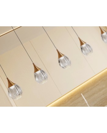 CORINA- LAMPARA 5L NEGRO-COBRE