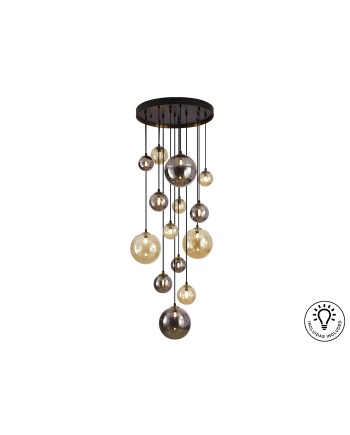 DARK-LAMPARA 14L NEGRO-LATON