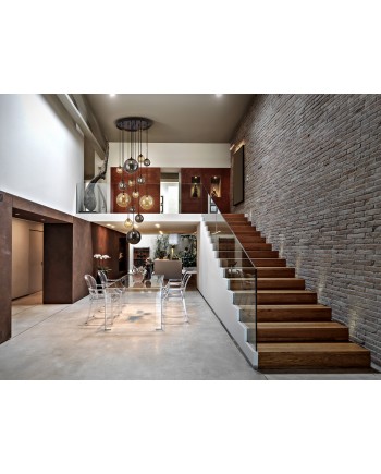 DARK-LAMPARA 14L NEGRO-LATON