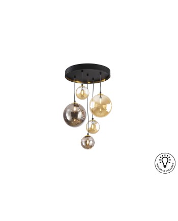 DARK-LAMPARA 5L NEGRO-LATON