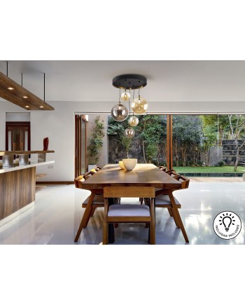 DARK-LAMPARA 5L NEGRO-LATON