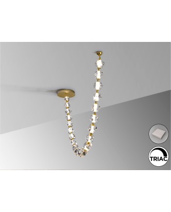 ZARIA II- LAMP 21L- ORO/TRANSP DIMABLE