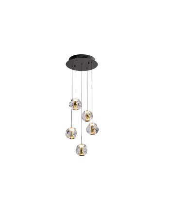 ZARIA- LAMP 5L- NEGRO/ORO/TRANSP D30 DIM