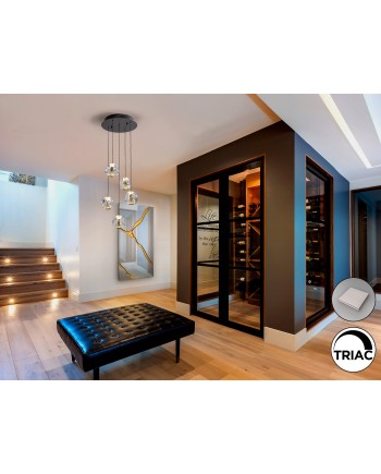 ZARIA- LAMP 5L- NEGRO/ORO/TRANSP D30 DIM