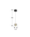 ZARIA- LAMP 1L- NEGRO/ORO/TRANSP
