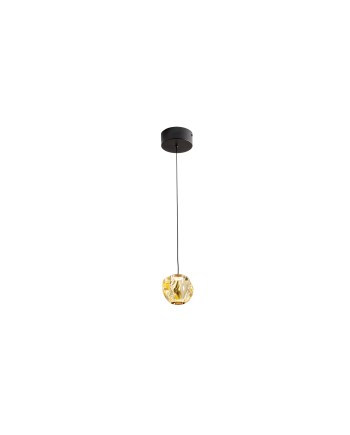 ZARIA- LAMP 1L- NEGRO/BRONCE/AMBAR
