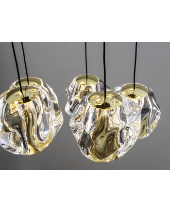 ZARIA-LAMP 13L- NEGRO/ORO/TRANSP D60 DIM