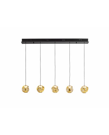 ZARIA- LAMP 5L- NEGRO/BRONCE/AMBAR DIM