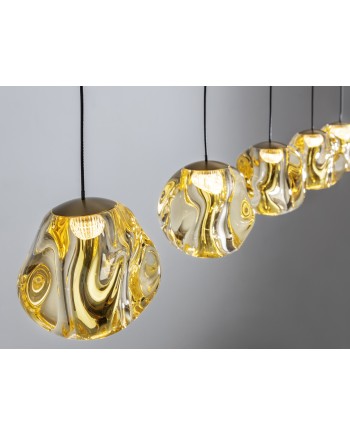 ZARIA- LAMP 5L- NEGRO/BRONCE/AMBAR DIM