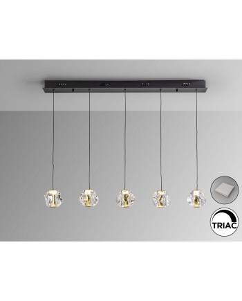 ZARIA- LAMP 5L- NEGRO/ORO/TRANSP DIM
