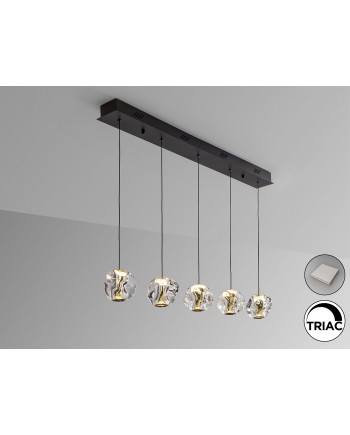 ZARIA- LAMP 5L- NEGRO/ORO/TRANSP DIM